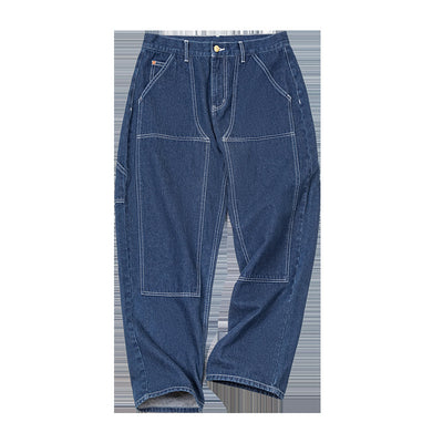 Jeans Rectos Sueltos Estilo Retro Americano con Cintura Ajustada - Image 5