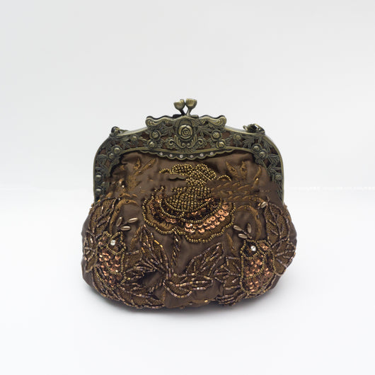Bolso de Noche Vintage con Bordado de Rosas y Lentejuelas - Image 23