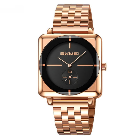 Reloj de Acero Cuadrado con Subdial de Segundos - Movimiento de Cuarzo - Image 6