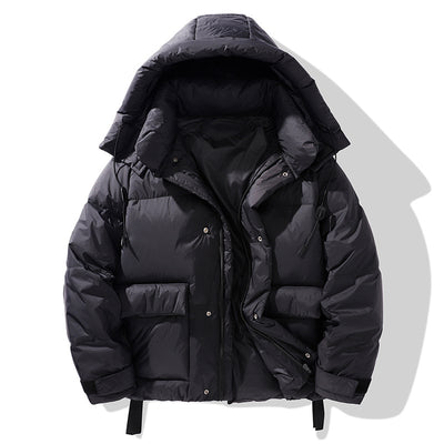 Chaqueta de Plumón Estilo Utilitario para Hombre Talla Grande - Image 4