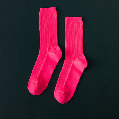 Calcetines Tubo Largo de Colores Fluorescentes - Image 16