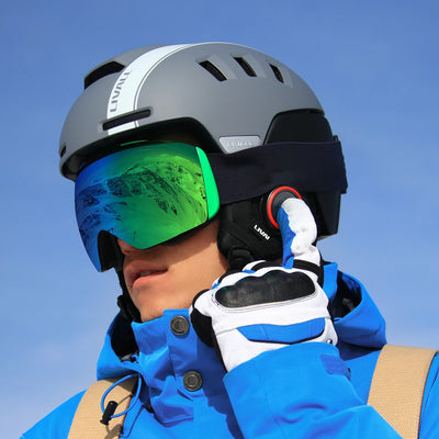 Casco Inteligente de Protección para Esquí y Deportes de Invierno