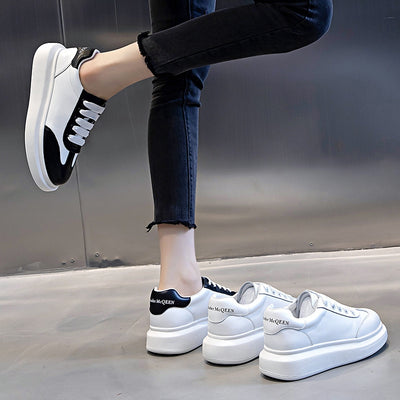 Zapatillas Deportivas de Cuero Blanco Premium - Comodidad Casual Hong Kong - Image 4