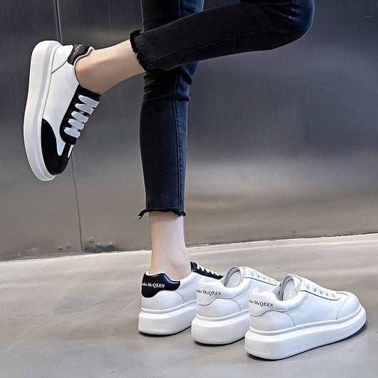 Zapatillas Deportivas de Cuero Blanco Premium - Comodidad Casual Hong Kong - Image 4