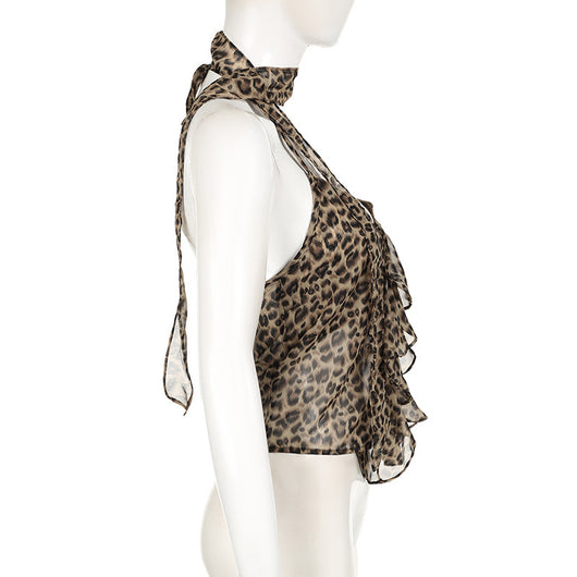 Top Halter Estampado Leopardo para Mujer - Image 13