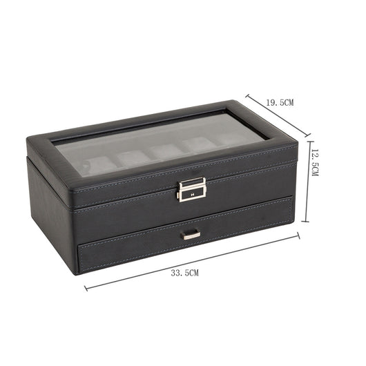 Caja de Almacenamiento para Relojes de Lujo con Patrón de Lichi - 3, 6 o 12 Compartimentos - Image 66