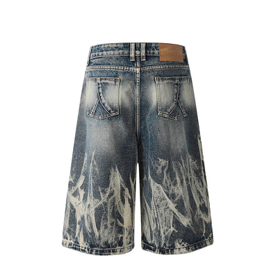 Pantalones Denim Tie-dye Punk Cintura Media - Image 17