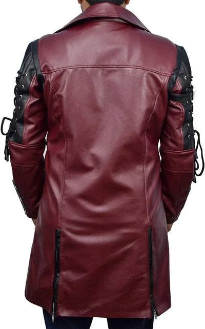 Abrigo de Cuero Medieval Punk Goth para Tallas Grandes - Disfraz Halloween - Image 4