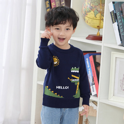Suéter Trendy de Algodón Doble Capa para Niño - Calidez y Estilo - Image 7