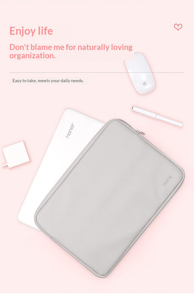 Funda Protectora de Cuero para Laptop con Bolsa Interior - Image 11