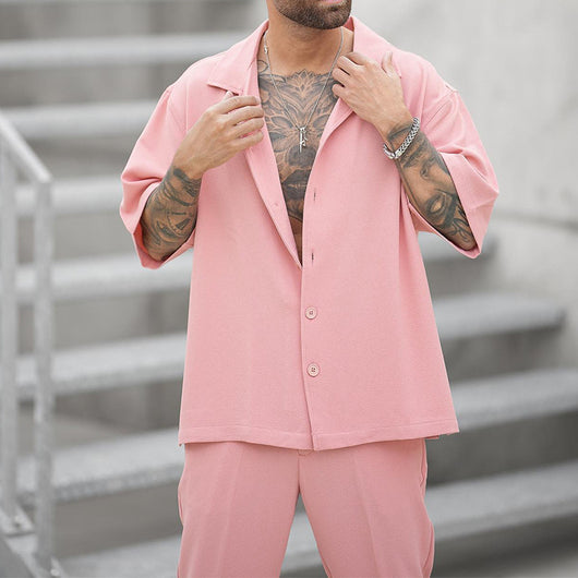 Conjunto de Verano para Hombre: Camisa Casual y Pantalón Coordinado - Image 11