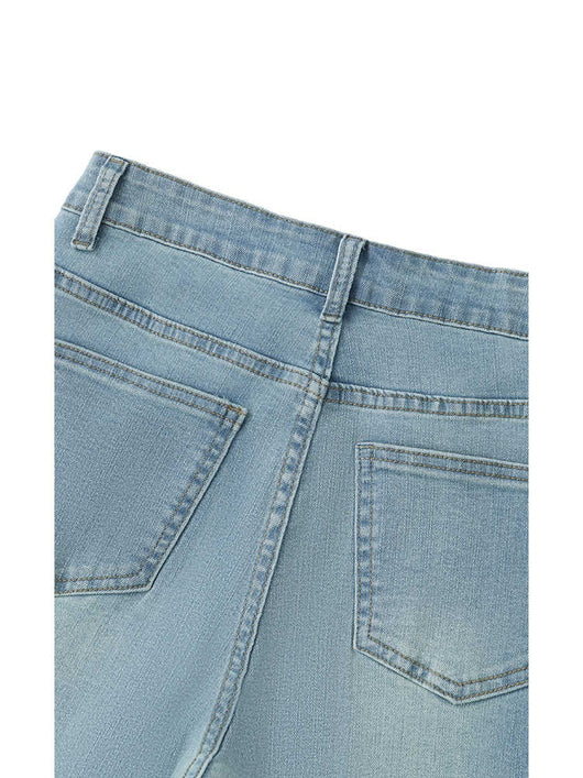 Jeans Skinny Talle Alto Stretch Talla Grande en Tonos Claros - Image 4