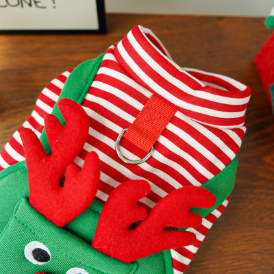 Abrigo Navideño para Mascotas - Suéter Reno con Bolsillo para Perros y Gatos - Image 24