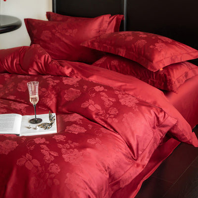 Juego de Sábanas Jacquard Bodas Lujo 4 Piezas Algodón Premium - Image 7