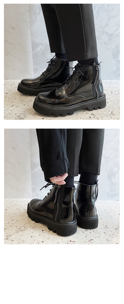 Botas Altas Martin para Hombre Estilo Británico Clásico - Image 10