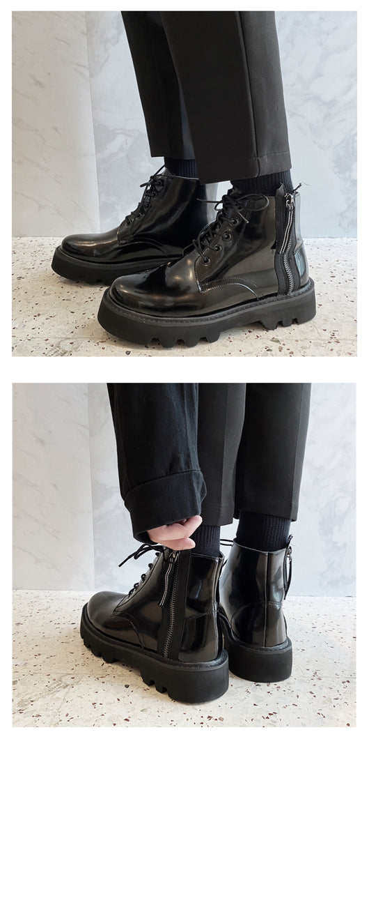 Botas Altas Martin para Hombre Estilo Británico Clásico - Image 10