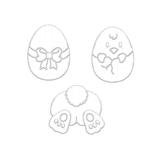 Sacapuntas de Plástico con Diseño de Pollo, Conejo y Huevo - Image 5