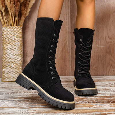 Botas Martin Altas para Mujer con Suela Gruesa Reforzada - Image 9