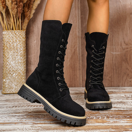 Botas Martin Altas para Mujer con Suela Gruesa Reforzada - Image 9