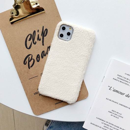 Funda de Tela de Felpa de Cordero para Teléfono Móvil - Image 5