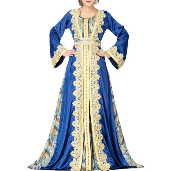 Vestido Estampado Oriente Medio - Túnica Musulmana Elegante - Image 5