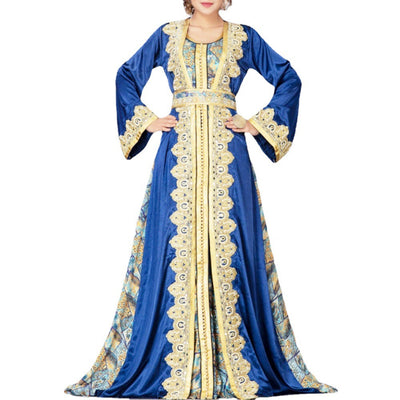Vestido Estampado Oriente Medio - Túnica Musulmana Elegante - Image 5
