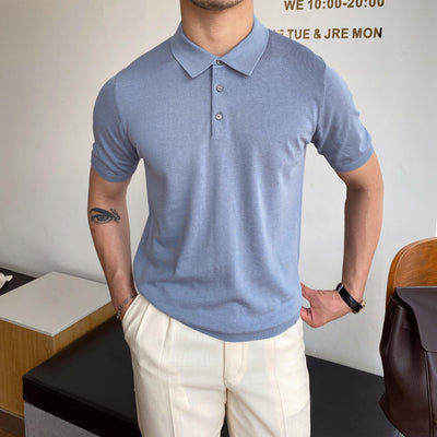 Camisa Casual de Manga Corta con Solapa para Hombre - Image 11