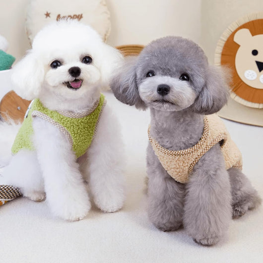 Chaleco Térmico de Forro Coral para Perros y Gatos - Abrigo de Invierno con Argolla para Correa - Image 9