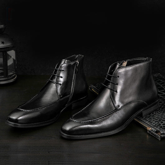 Botas Altas de Cuero para Hombre Knight - Estilo Robusto y Duradero - Image 2