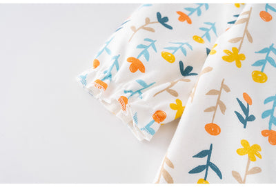 Jumpsuit Infantil de Manga Larga con Estampado Floral - Image 8