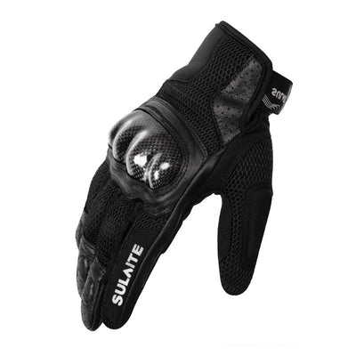 Guantes de Motociclista Transpirables en Fibra de Carbono con Protección Anticaída - Image 6