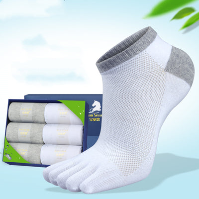 Calcetines Deportivos de Malla Transpirable con Dedos Separados para Hombre - Image 2