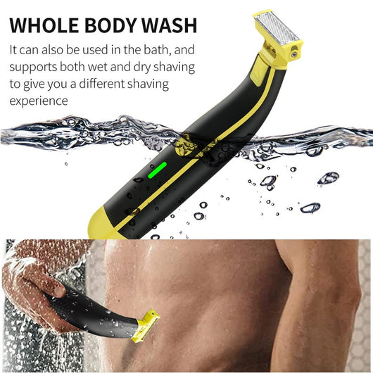 Afeitadora Eléctrica Recargable USB para Hombre - Cuerpo y Rostro Completamente Impermeable - Image 4