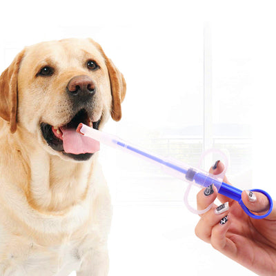 Pet feeding kit with a green syringe-style feeder and two clear teats, packaged for dogs and cats. - Image 6