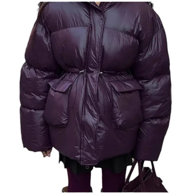 Chaqueta Acolchada de Algodón con Cierre en Cintura para Mujer - Image 6