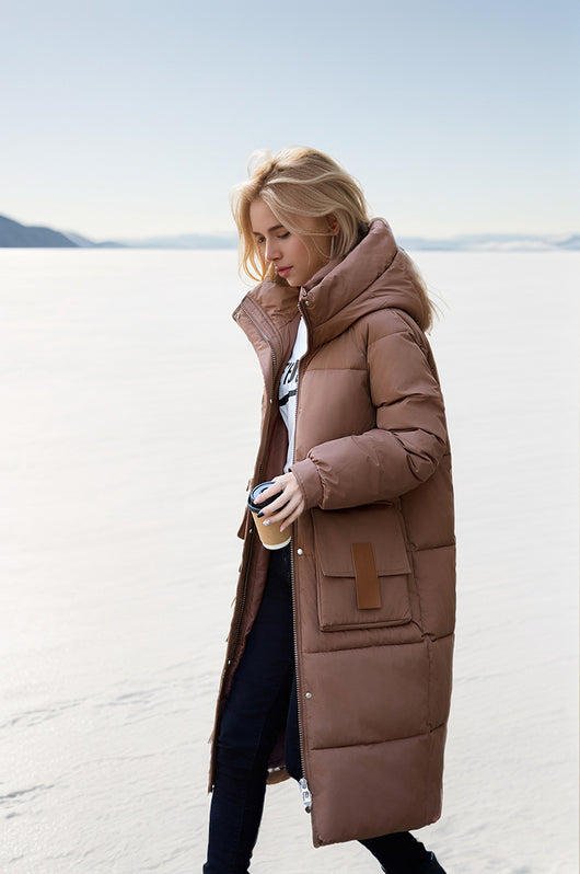 Abrigo de Algodón Grueso Overknee Suelto Premium para Invierno - Image 9