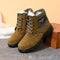 Botas Masculinas Térmicas de Algodão com Forro de Lã de Carneiro