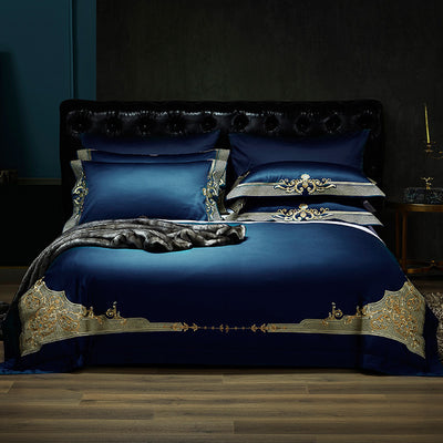 Juego de Cama Lujo Borgoña para Bodas - 4 Piezas - Image 2