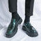 Zapatos de Cuero para Hombre con Plataforma en Punta