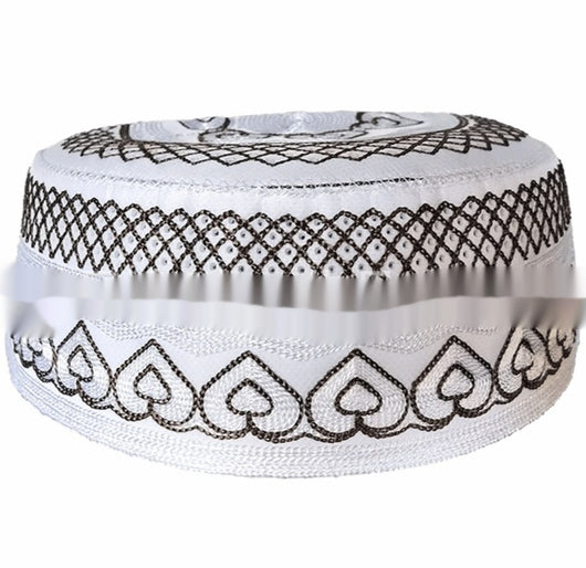 Gorro Islámico Bordado para Hombre - Diseño a Rayas Elegante - Image 4