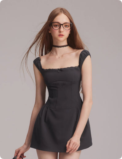 Vestido Elegante Ajustado con Cuello Asimétrico y Cintura Fruncida para Verano - Image 10
