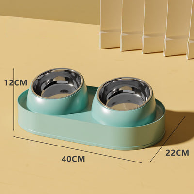 Comedero Doble Elevado para Mascotas con Protección Cervical y Base Antideslizante - Image 8