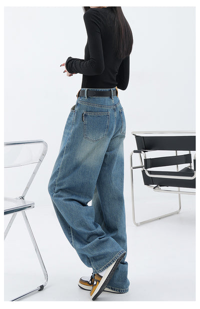Jeans Retro Azul Holgados de Corte Recto - Image 40