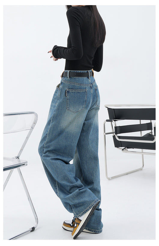 Jeans Retro Azul Holgados de Corte Recto - Image 40
