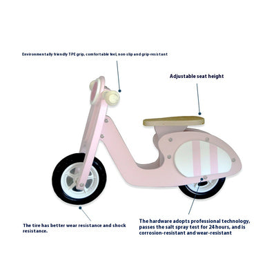 Patinete de Equilibrio de Madera para Niños y Niñas - Image 2