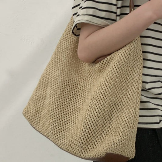 Bolso Tote Retro de Gran Capacidad - Versátil y Elegante