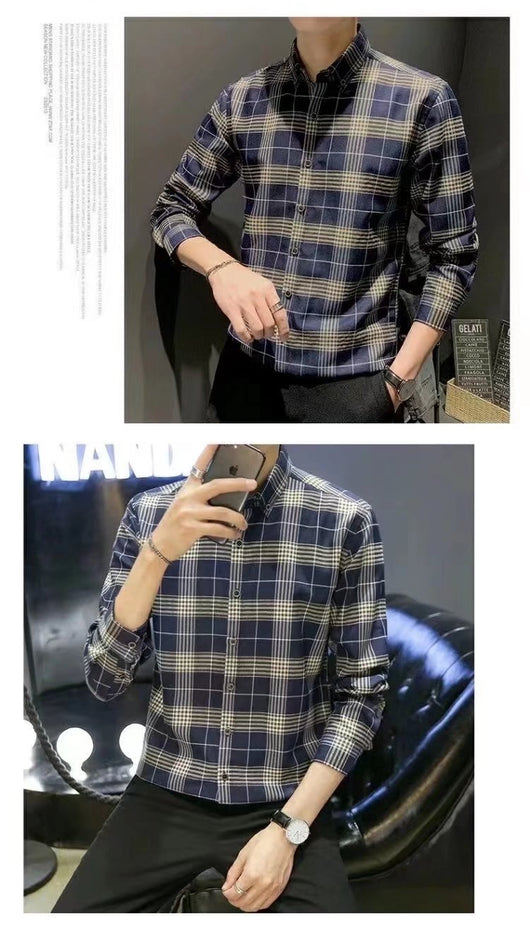 Chaqueta Camisa Slim Fit Coreana - Estilo Trendy para Hombre - Image 14
