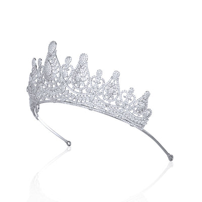 Corona Nupcial con Circonitas Micro Incrustadas - Image 8