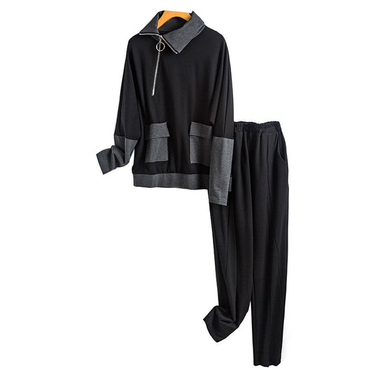Conjunto de 2 Piezas Pantalón Casual Reductor de Edad para Mujer