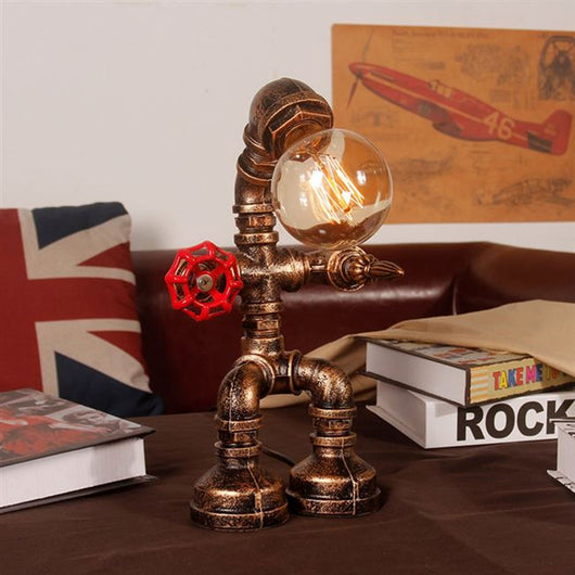 Lámpara de Mesa Estilo Industrial Retro para Bar y Café - Image 5